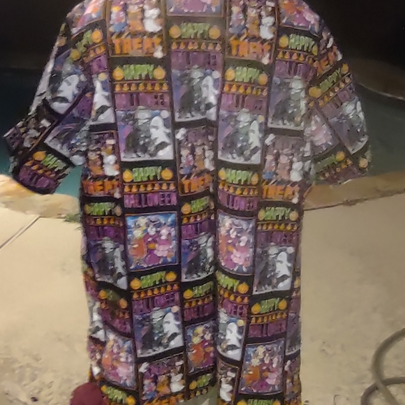 Halloween scrub top vintage New Old stock 1Xlarge - Picture 4 of 12